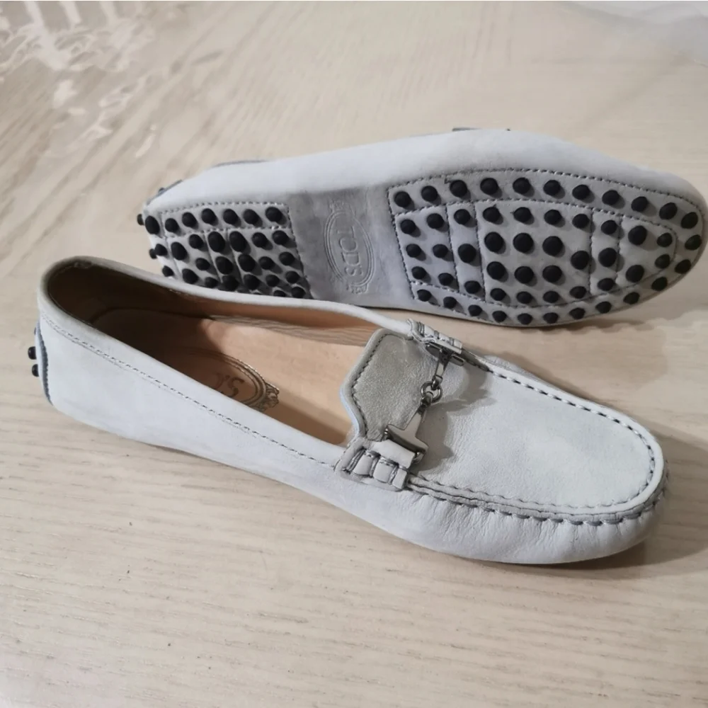 Tod's Suede Moccasin Loafers - Picture 5 of 16